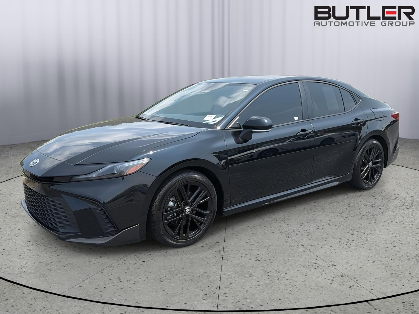 Midnight Black Metallic 2025 Toyota Camry Sedan Front-Wheel Drive Continuously Variable Transmission