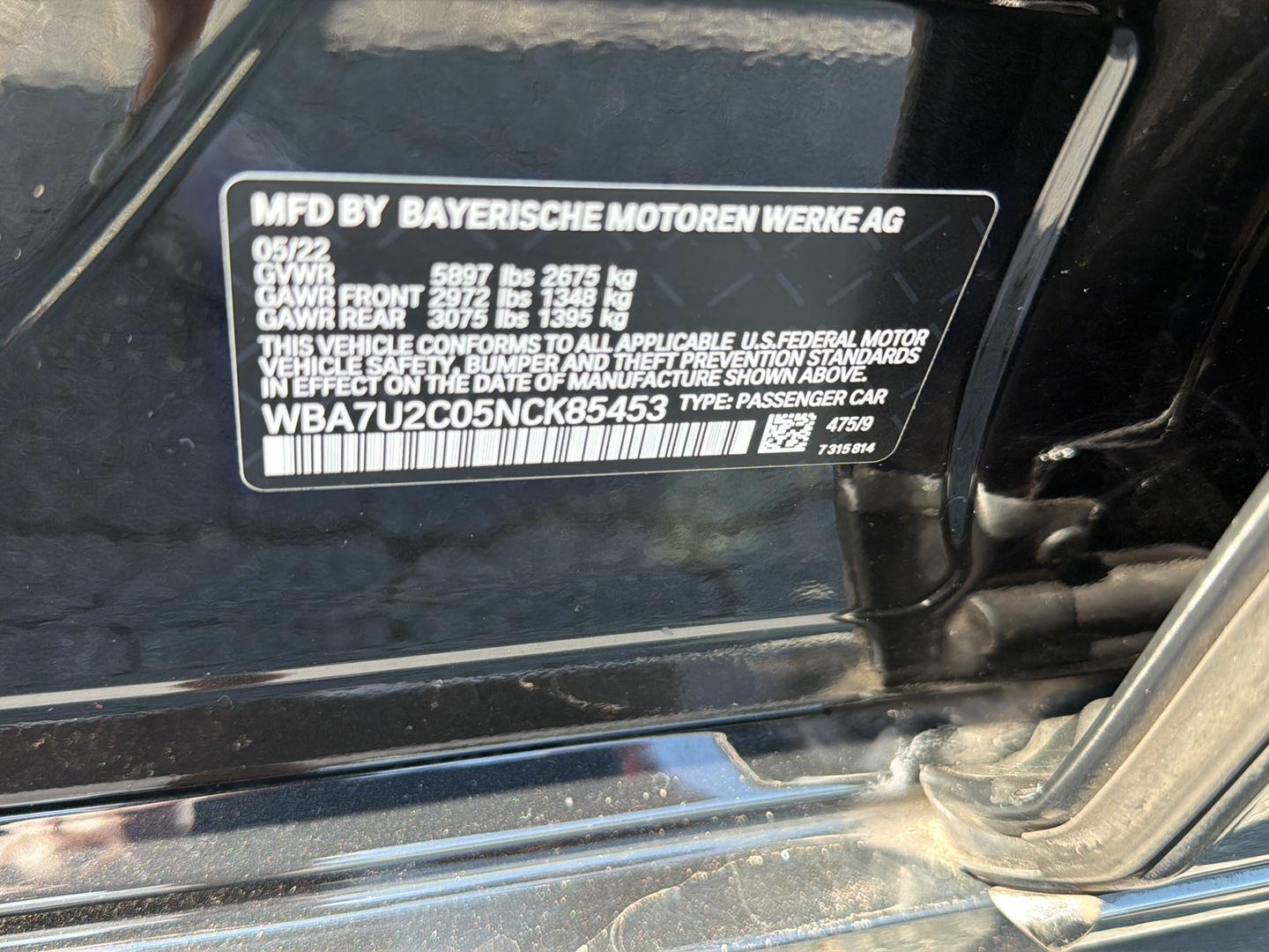 Used 2022 BMW 7 Series Sedan