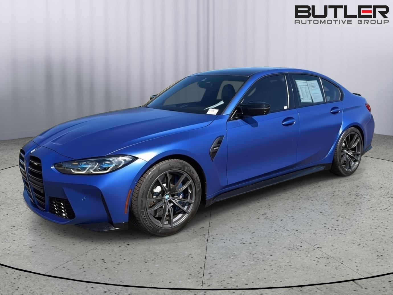 Frozen Portimao Blue Metallic 2023 BMW M3 Sedan Rear-Wheel Drive Manual