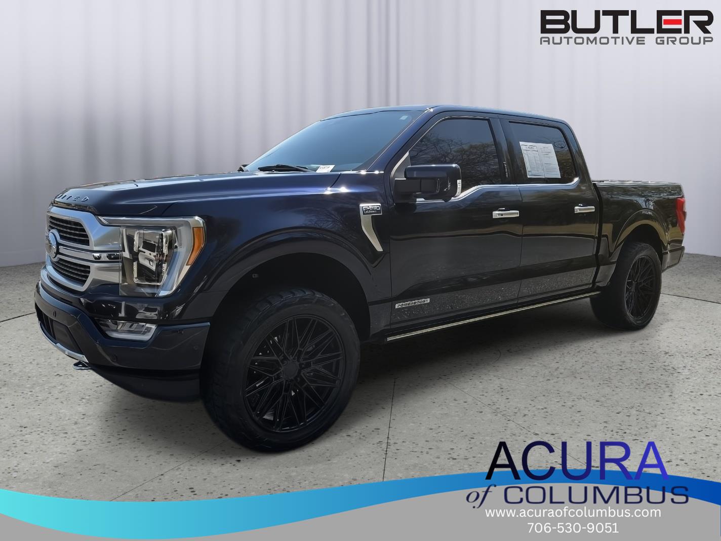 Antimatter Blue 2022 Ford F-150 Limited SuperCrew 4WD Pickup Truck Four-Wheel Drive Automatic