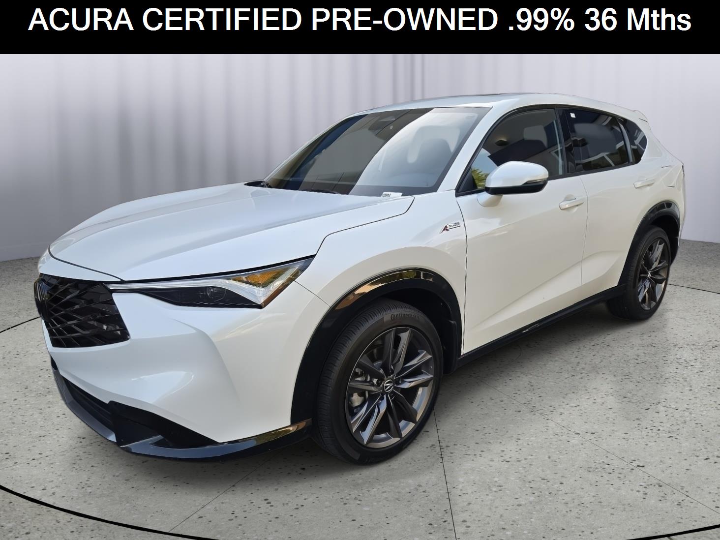 Platinum White Pearl 2025 Acura ADX FWD with A-SPEC Package SUV / Crossover Front-Wheel Drive Continuously Variable Transmission