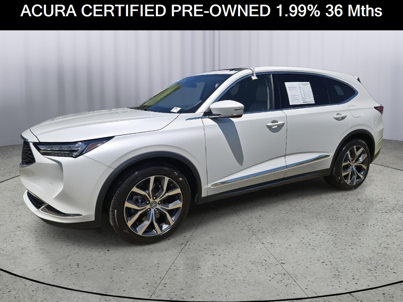 Platinum White Pearl 2023 Acura MDX FWD with Technology Package SUV / Crossover Front-Wheel Drive Automatic