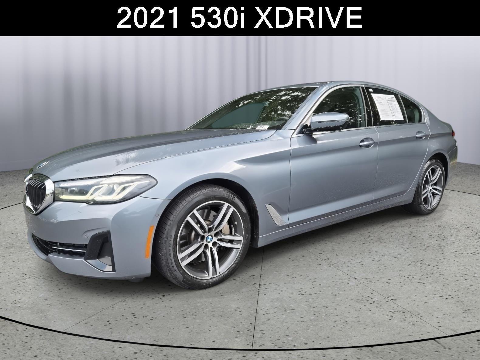 Bluestone Metallic 2021 BMW 5 Series Sedan All-Wheel Drive Automatic