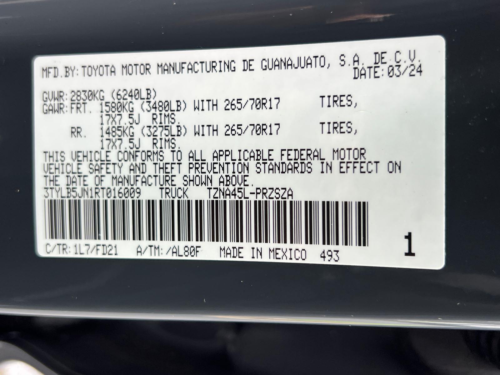 Used 2024 Toyota Tacoma Truck