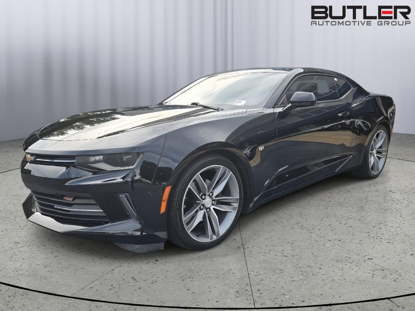 Black 2016 Chevrolet Camaro Coupe Rear-Wheel Drive 8-Speed Automatic