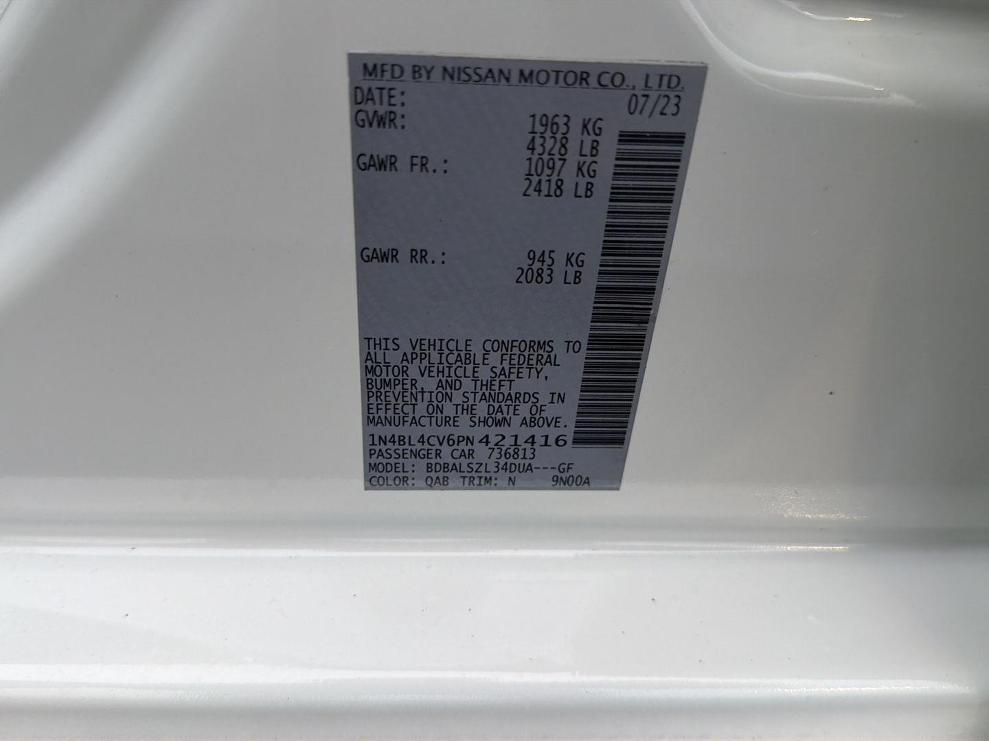 Used 2023 Nissan Altima Sedan