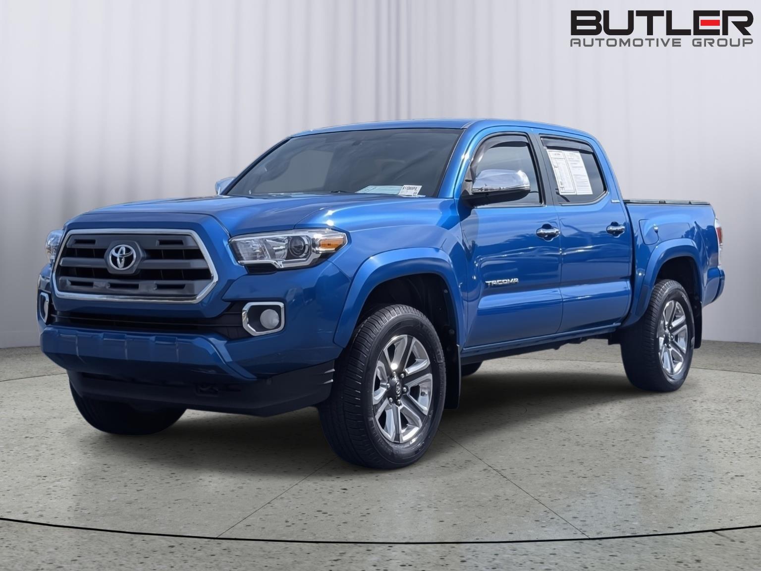 Blazing Blue Pearl 2017 Toyota Tacoma Pickup Truck Four-Wheel Drive Automatic
