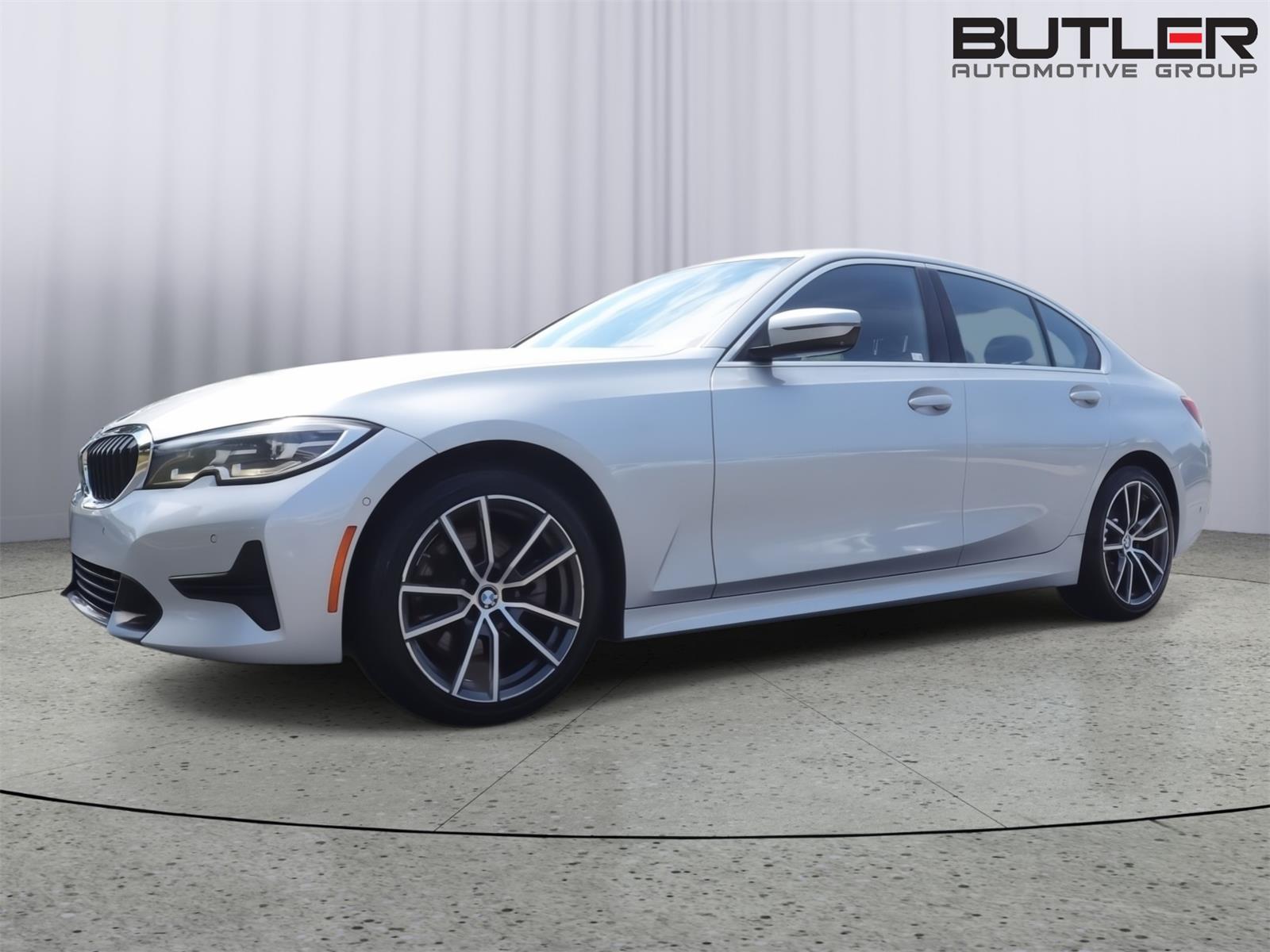 Glacier Silver Metallic 2019 BMW 3 Series Sedan Rear-Wheel Drive Automatic
