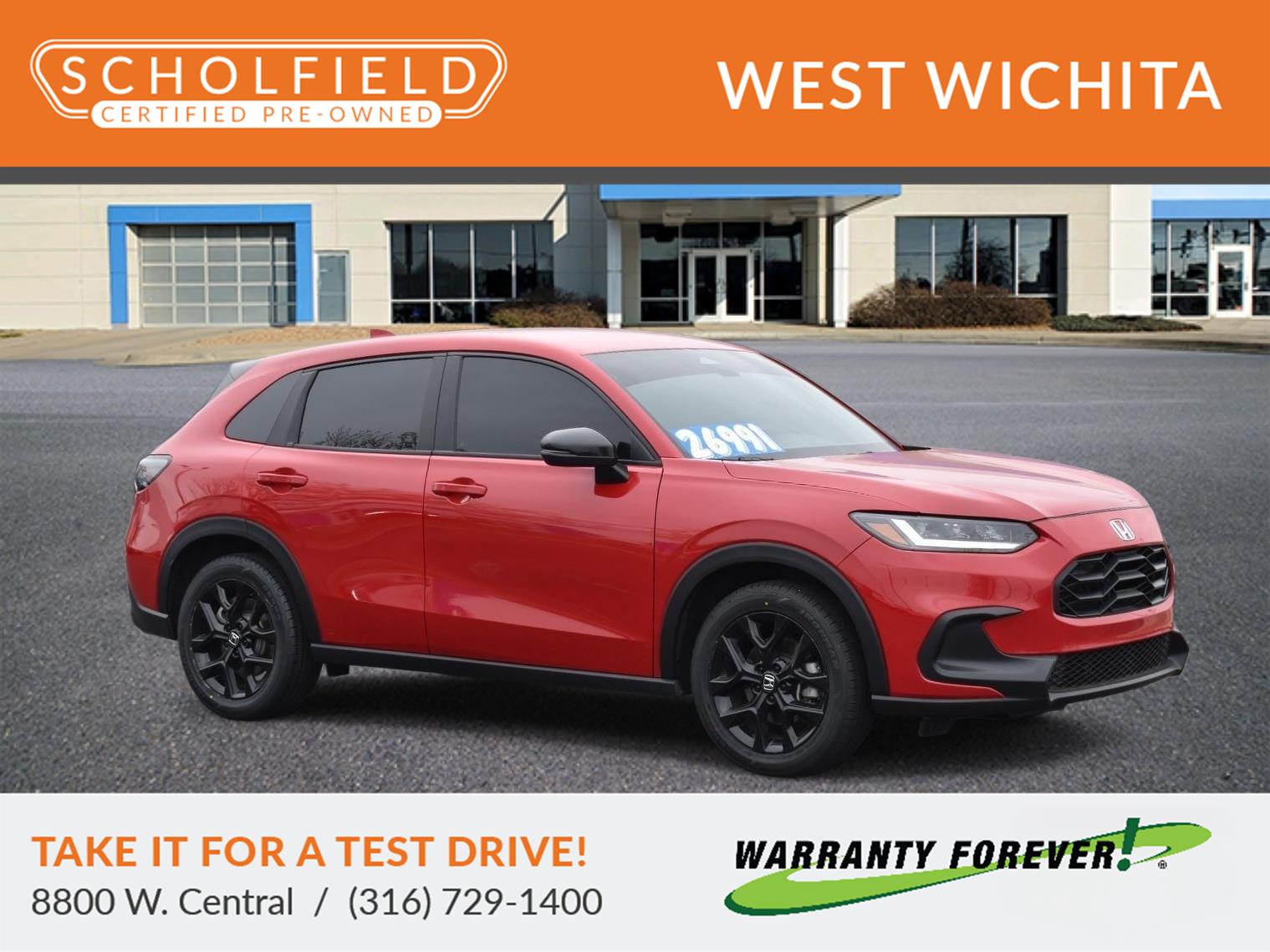 Milano Red 2025 Honda HR-V Sport AWD SUV / Crossover All-Wheel Drive Continuously Variable Transmission