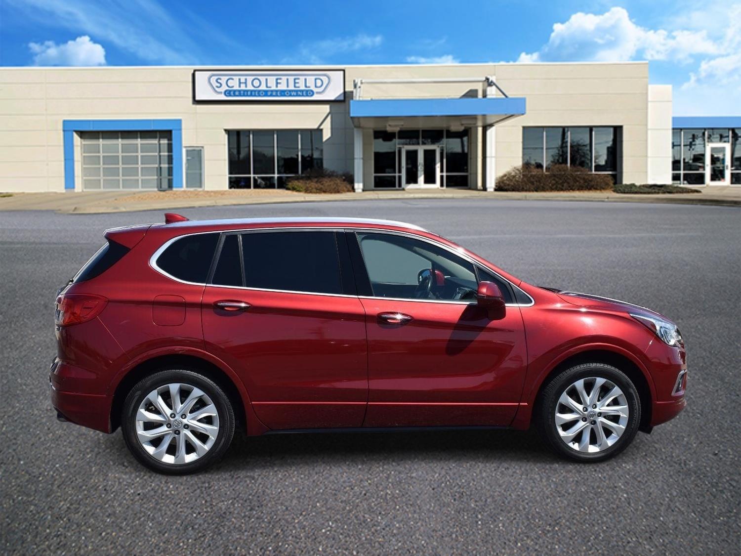 2017 Buick Envision Premium I Chili Red Metallilc - Scholfield Honda - Image 2