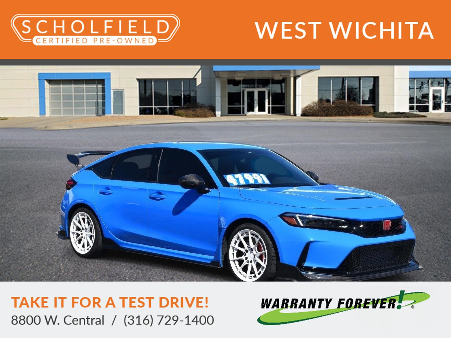 Boost Blue Pearl 2025 Honda Civic Type R Hatchback Front-Wheel Drive Manual