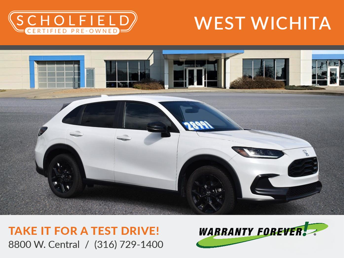 2025 Honda HR-V Sport Platinum White Pearl - Scholfield Honda - Image 1