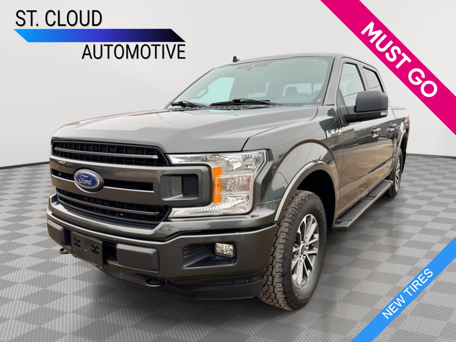 Agate Black 2020 Ford F-150 XLT SuperCrew 4WD Pickup Truck Four-Wheel Drive 10-Speed Automatic