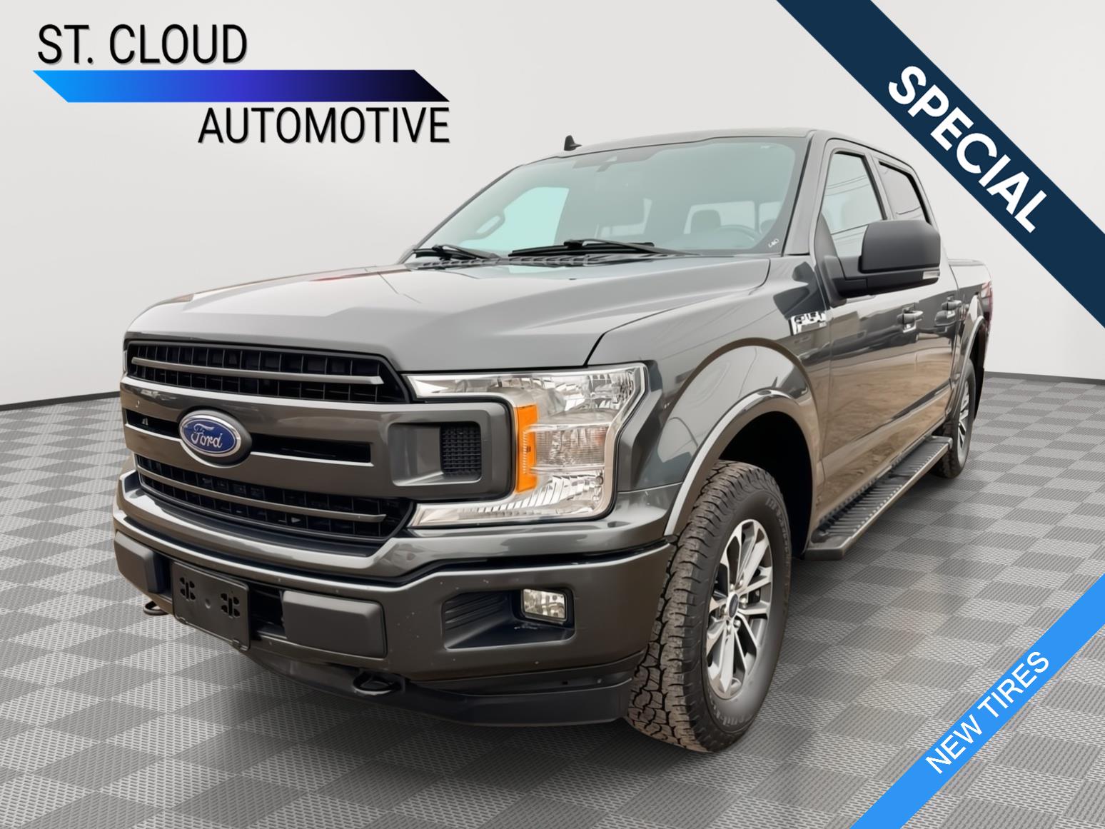 Agate Black 2020 Ford F-150 XLT SuperCrew 4WD Pickup Truck Four-Wheel Drive 10-Speed Automatic