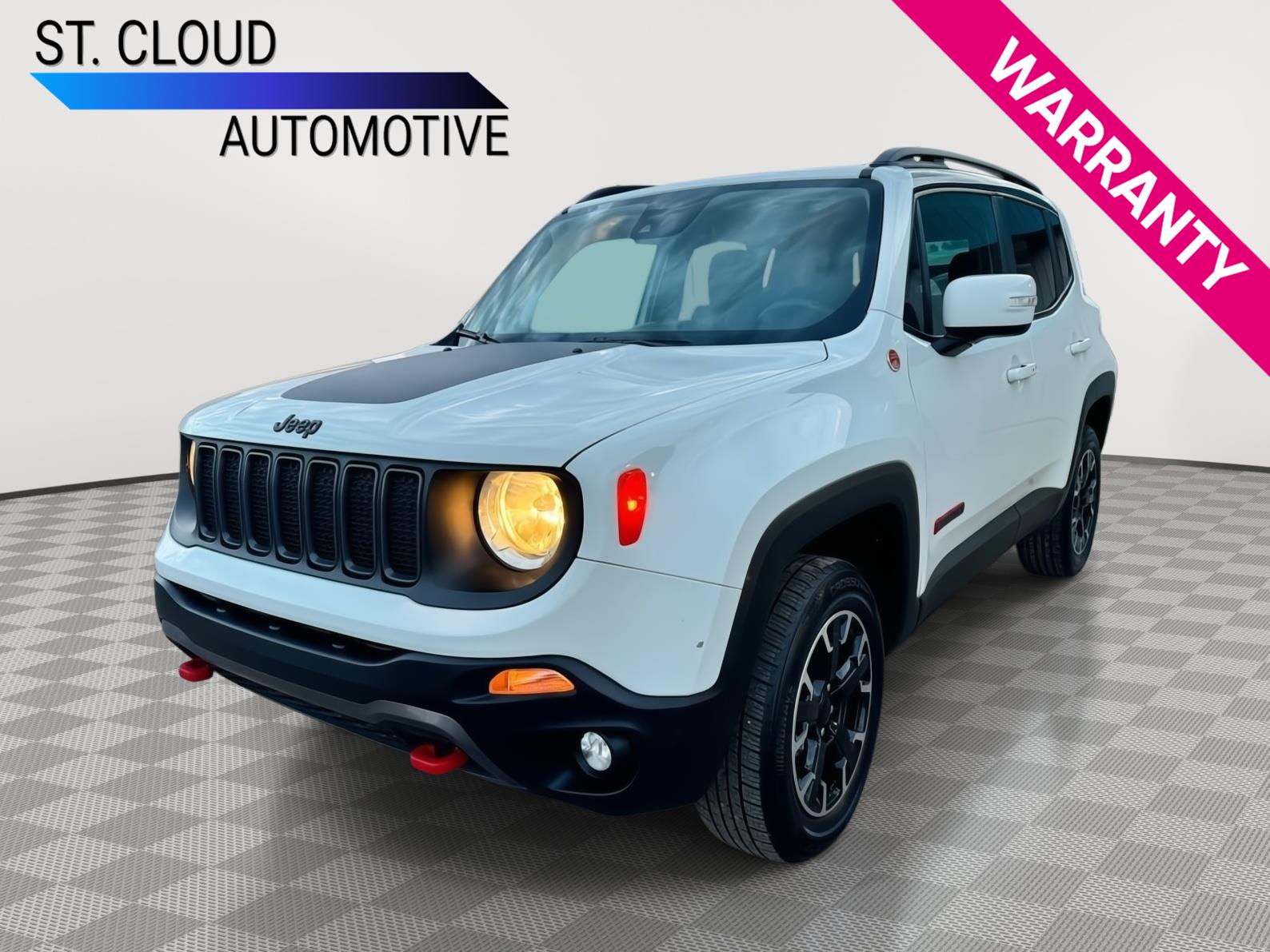 Alpine White Clearcoat 2023 Jeep Renegade Trailhawk 4WD SUV / Crossover Four-Wheel Drive 9-Speed Automatic