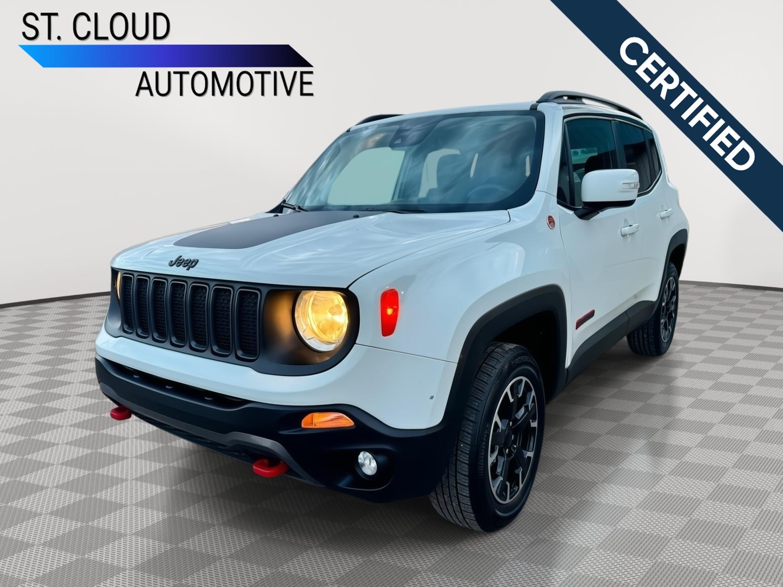 Alpine White Clearcoat 2023 Jeep Renegade Trailhawk 4WD SUV / Crossover Four-Wheel Drive 9-Speed Automatic
