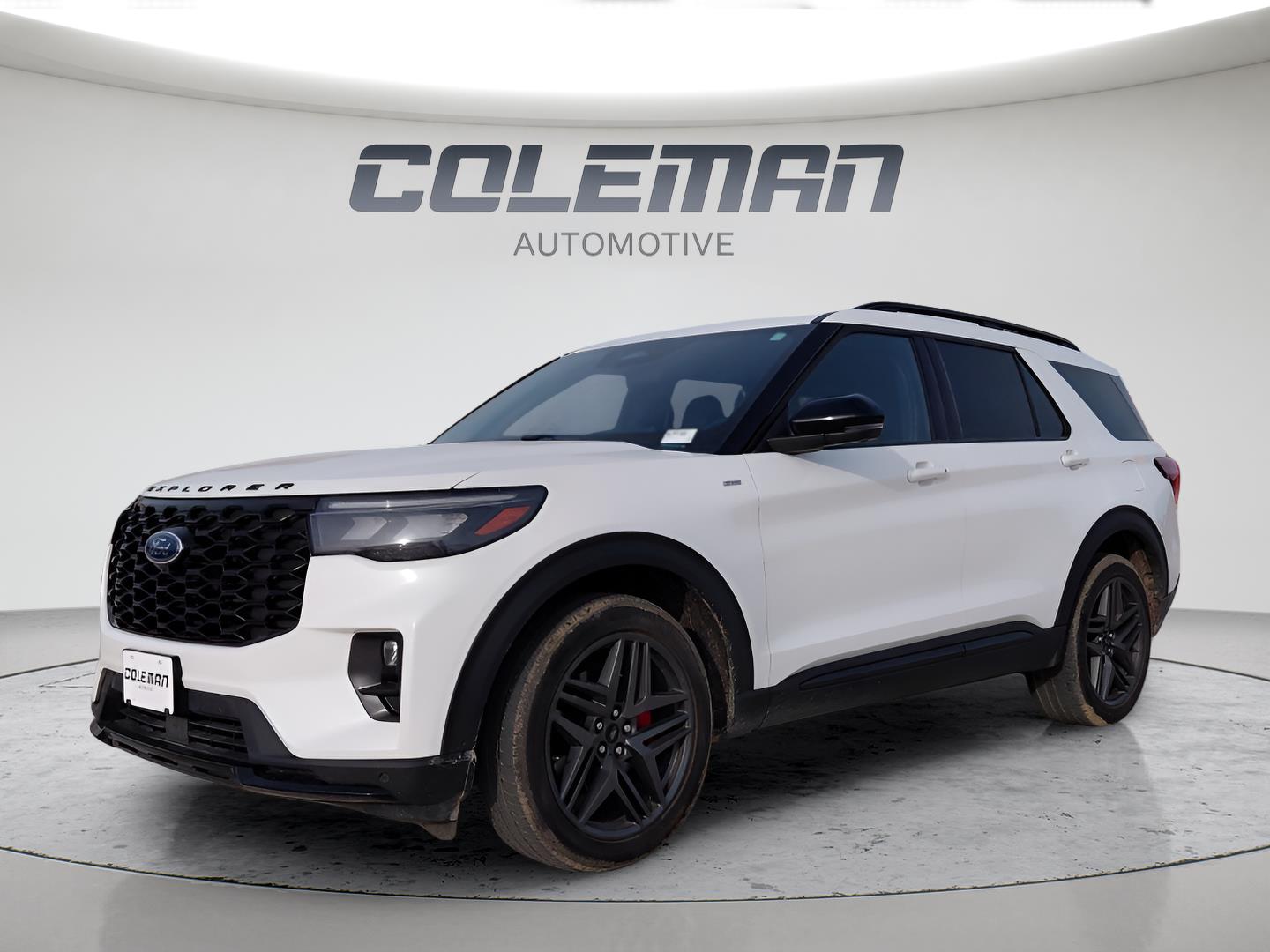 Star White Metallic Tri-Coat 2025 Ford Explorer SUV / Crossover All-Wheel Drive Automatic
