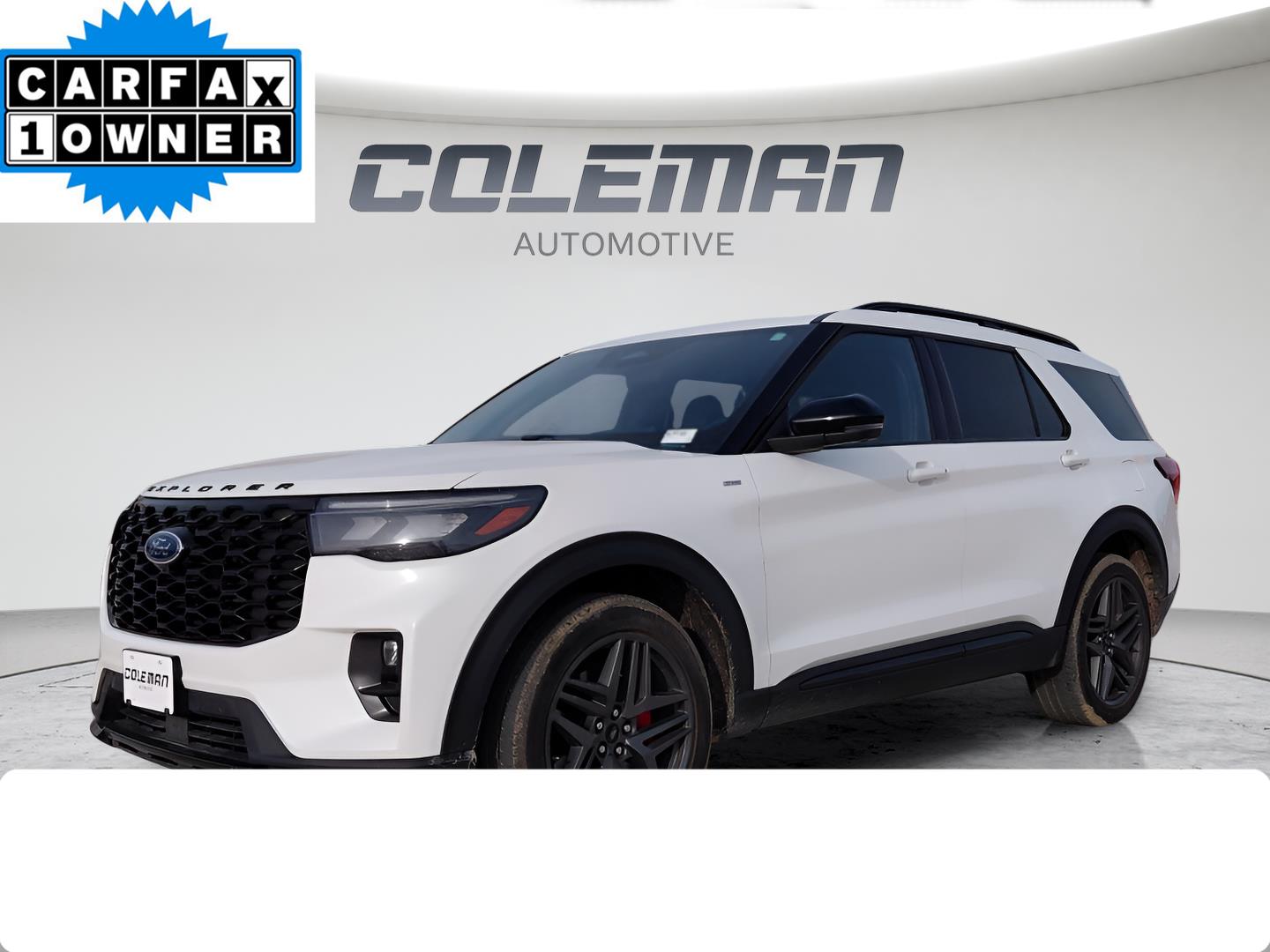 Star White Metallic Tri-Coat 2025 Ford Explorer SUV / Crossover All-Wheel Drive Automatic