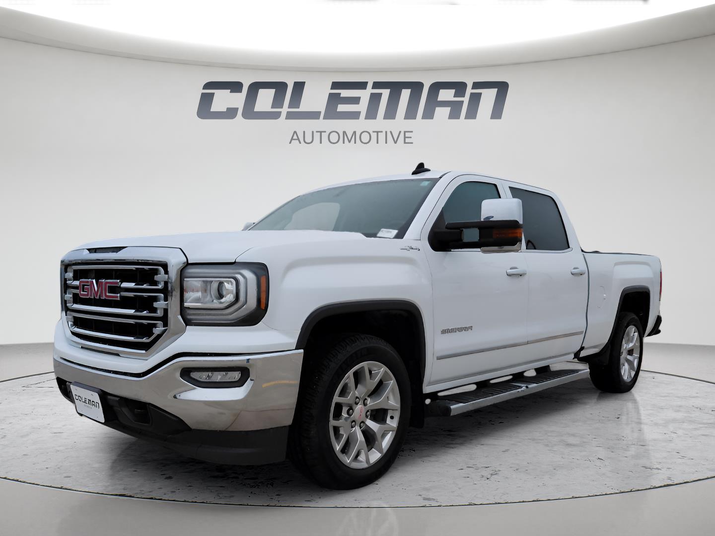White Frost Tricoat 2017 GMC Sierra 1500 SLT Crew Cab 4WD Pickup Truck Four-Wheel Drive 8-Speed Automatic