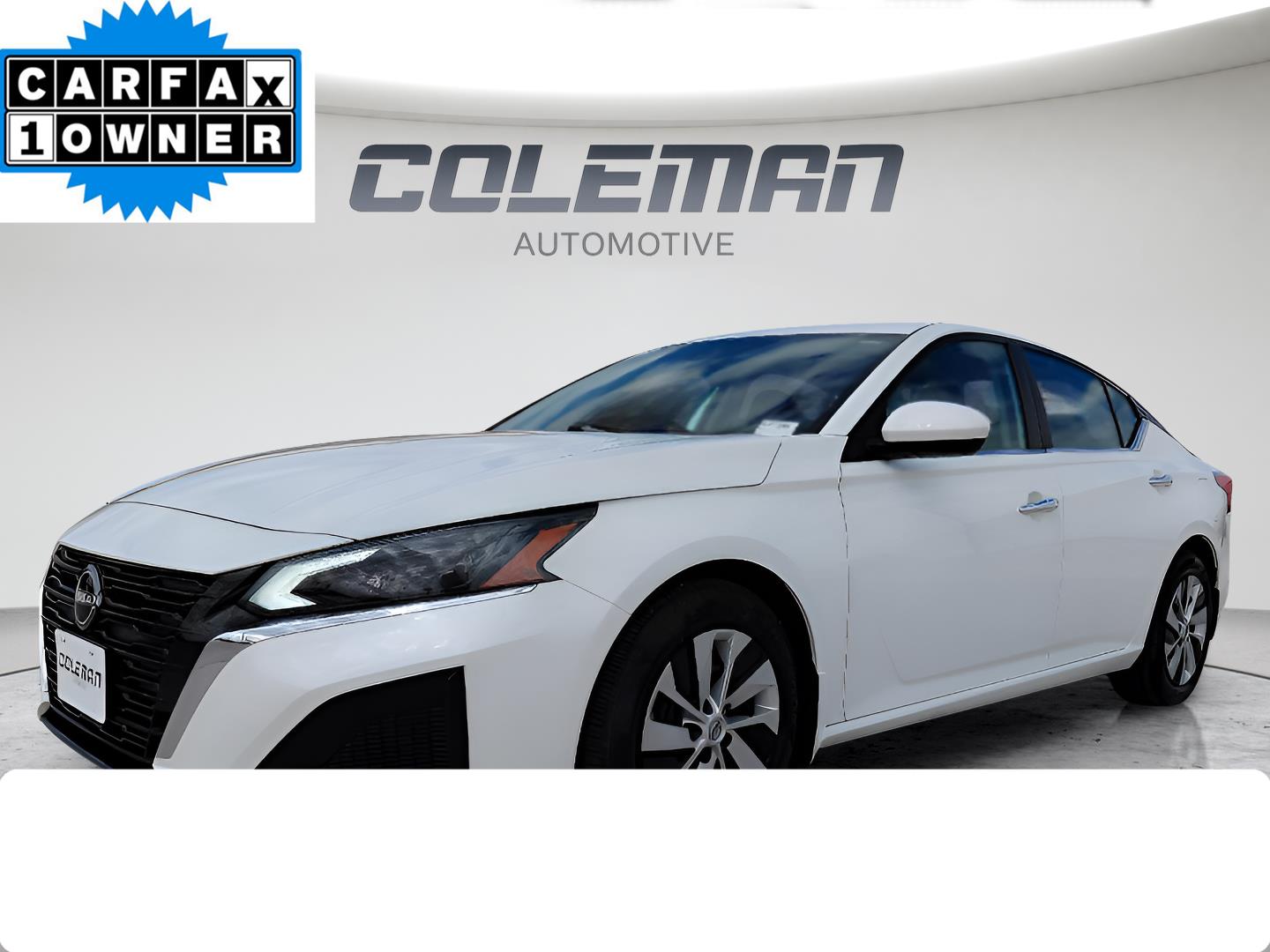 Glacier White 2023 Nissan Altima Sedan Front-Wheel Drive Continuously Variable Transmission