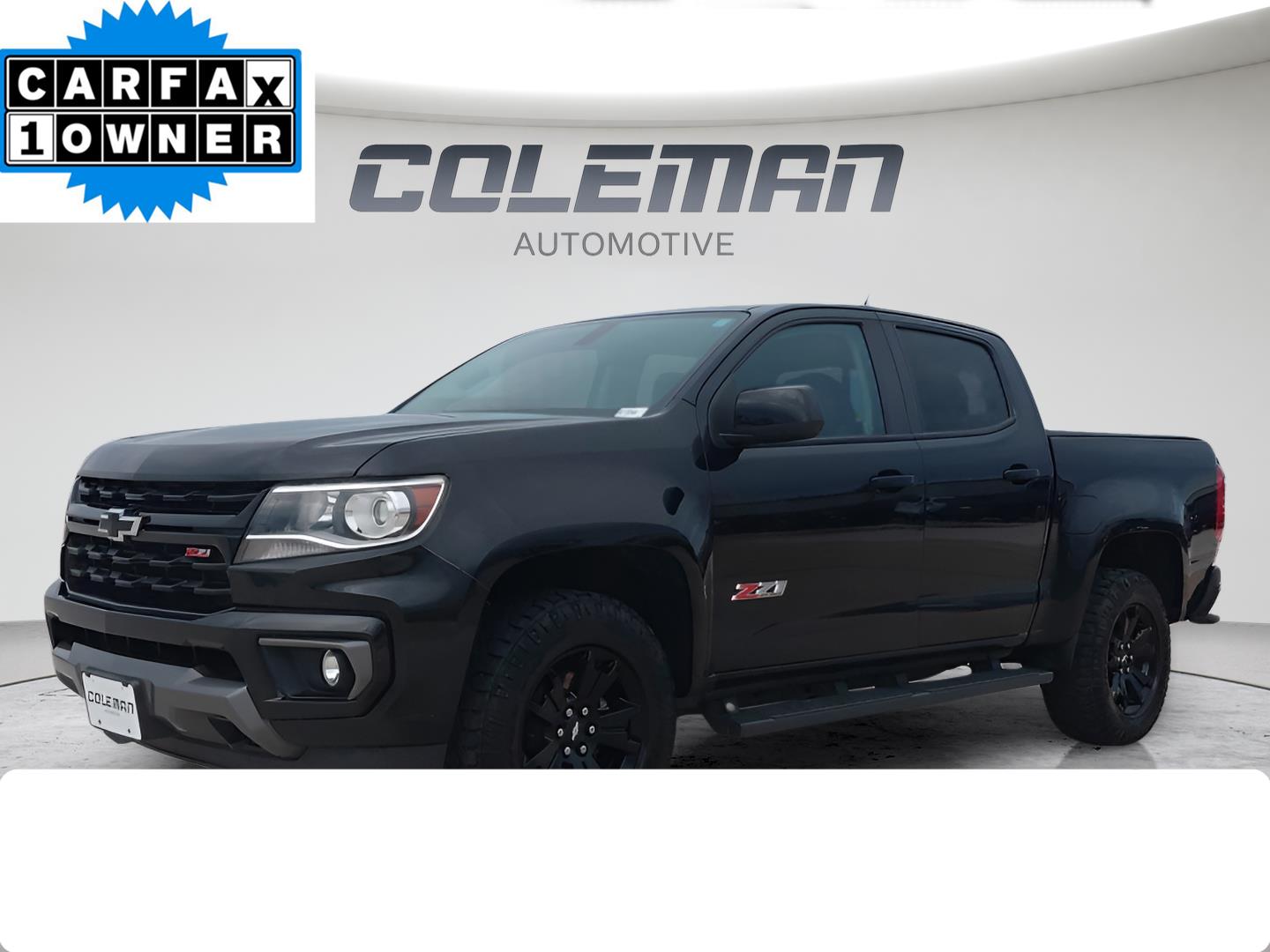 Black 2021 Chevrolet Colorado Pickup Truck Four-Wheel Drive 8-Speed Automatic