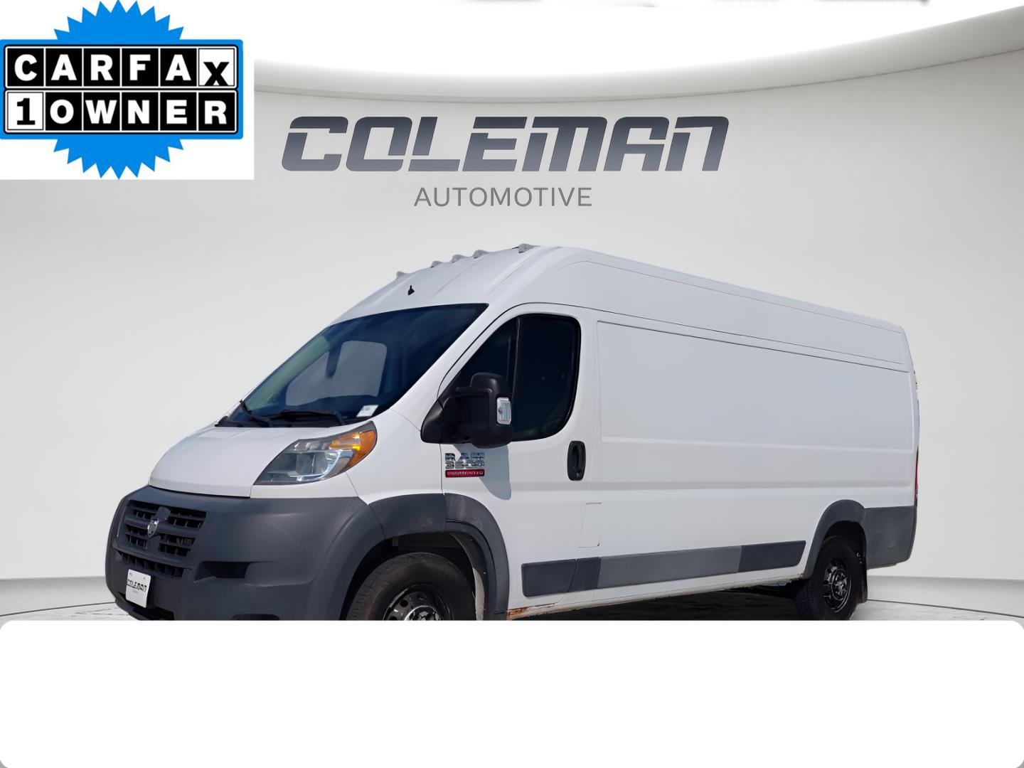 2016 RAM ProMaster 3500 159 High Roof Extended Cargo Van