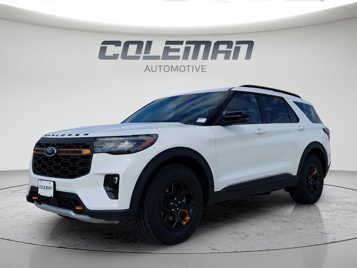 Star White Metallic Tri-Coat 2026 Ford Explorer SUV / Crossover All-Wheel Drive Automatic