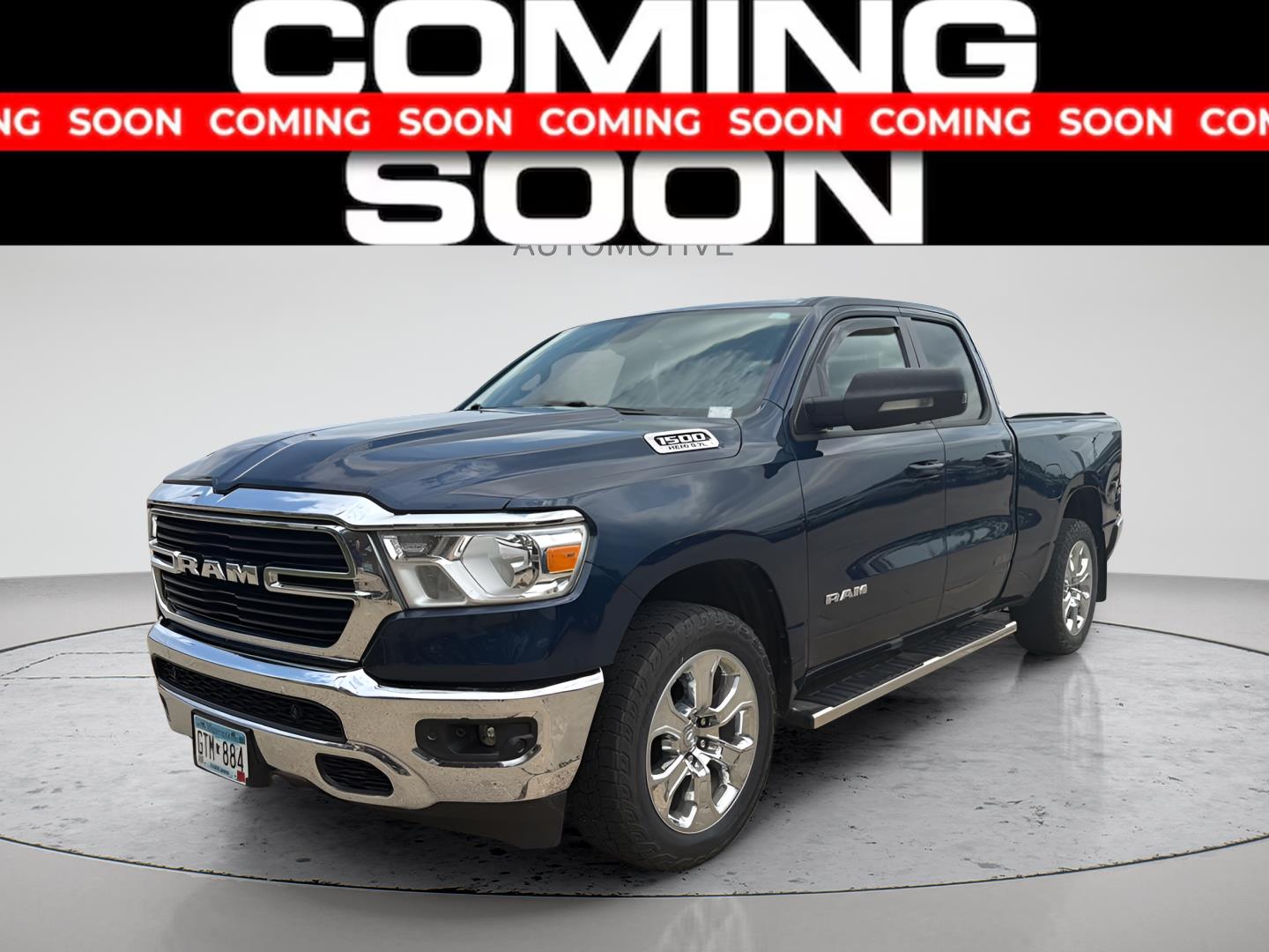 Patriot Blue Pearlcoat 2021 RAM 1500 Pickup Truck Four-Wheel Drive 8-Speed Automatic