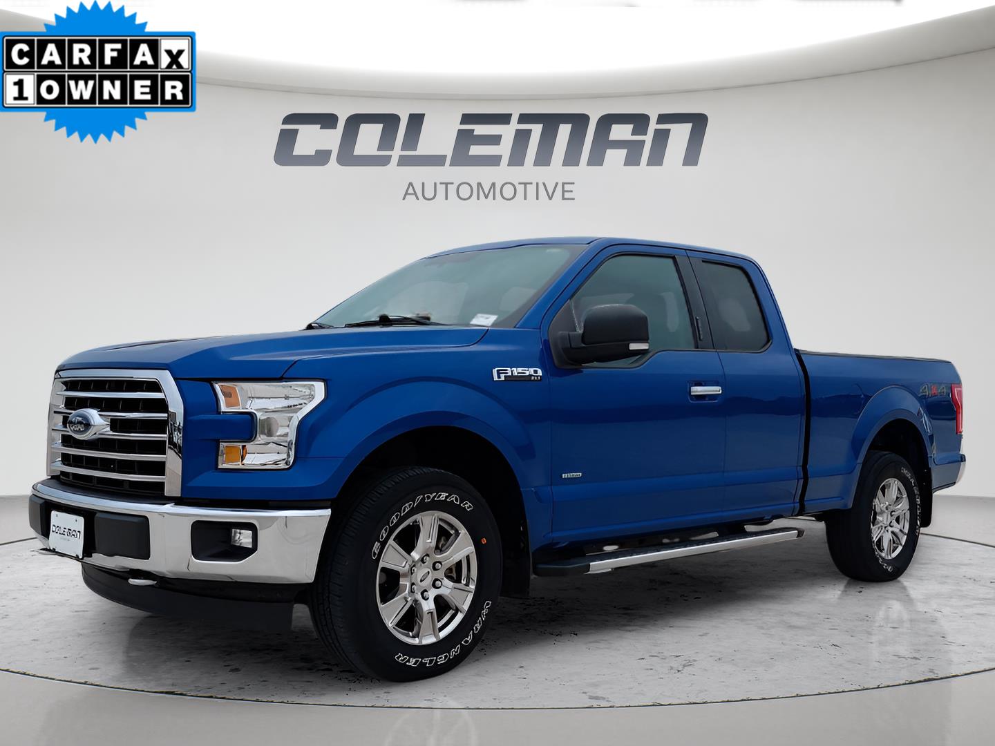 Lightning Blue 2017 Ford F-150 Pickup Truck Four-Wheel Drive 6-Speed Automatic