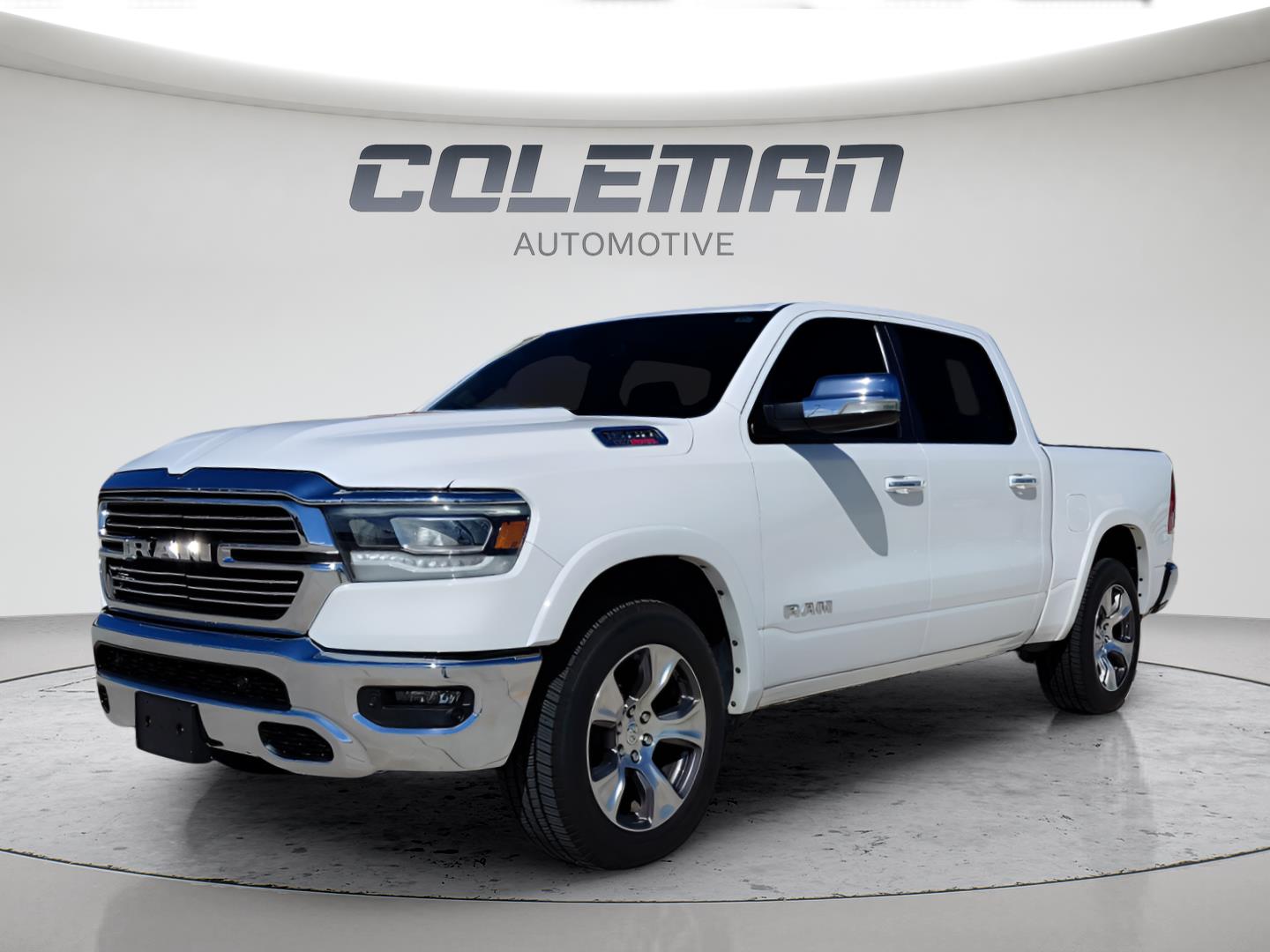Bright White Clearcoat 2020 RAM 1500 Pickup Truck Four-Wheel Drive 8-Speed Automatic