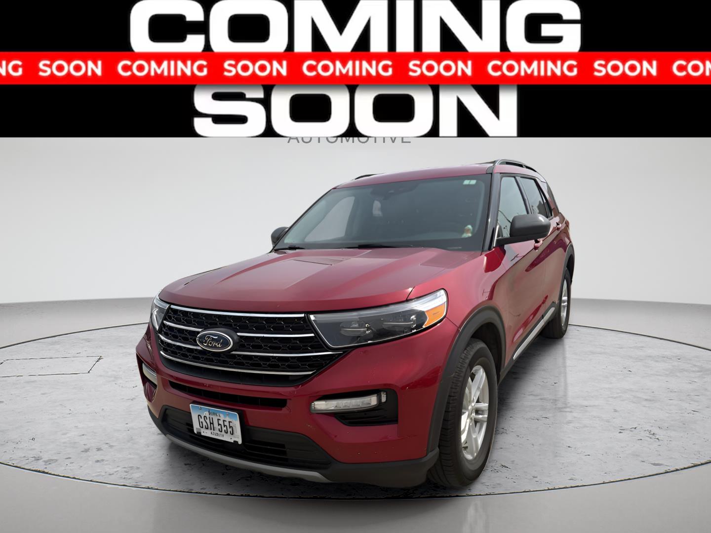 Rapid Red Metallic Tinted Clearcoat 2022 Ford Explorer SUV / Crossover All-Wheel Drive Automatic