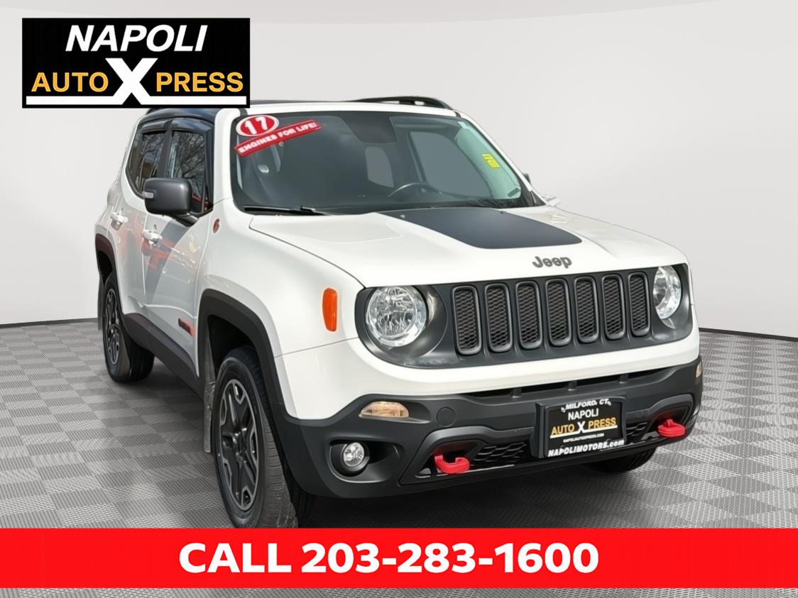 Alpine White 2017 Jeep Renegade Trailhawk 4WD SUV / Crossover Four-Wheel Drive 9-Speed Automatic