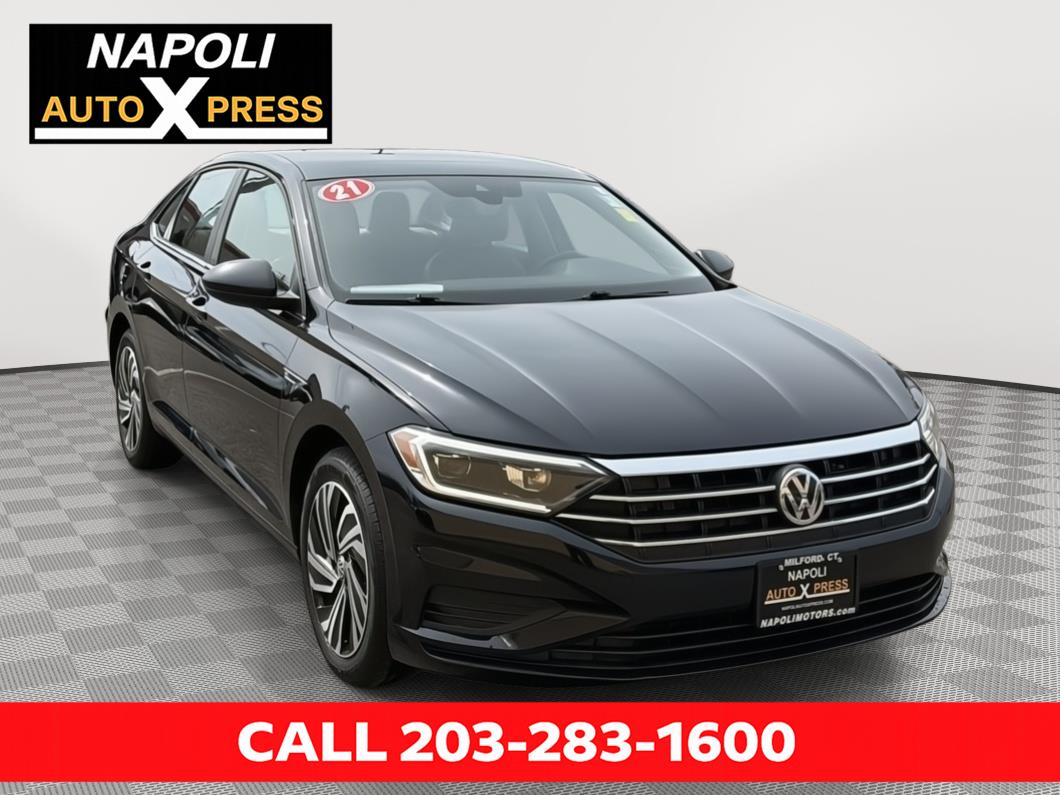 Deep Black Pearl 2021 Volkswagen Jetta SEL FWD Sedan Front-Wheel Drive Automatic