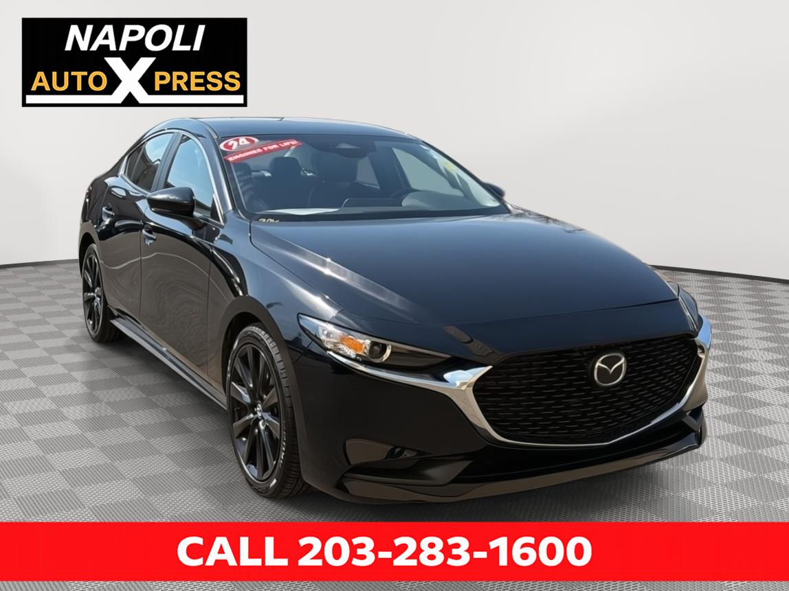 Jet Black Mica 2024 Mazda MAZDA3 2.5 S Select Sport FWD Sedan Front-Wheel Drive Automatic