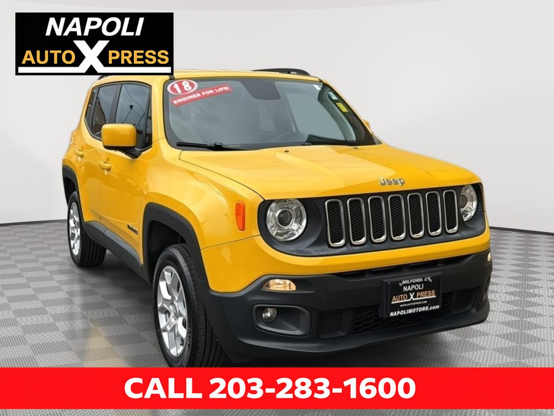 Solar Yellow 2018 Jeep Renegade Latitude 4WD SUV / Crossover Four-Wheel Drive 9-Speed Automatic