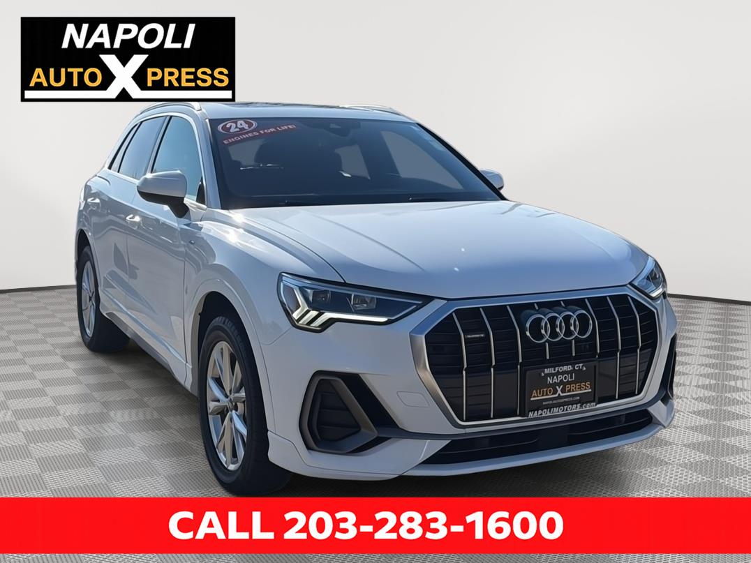 White 2024 Audi Q3 quattro Premium S Line 45 TFSI SUV / Crossover All-Wheel Drive Automatic