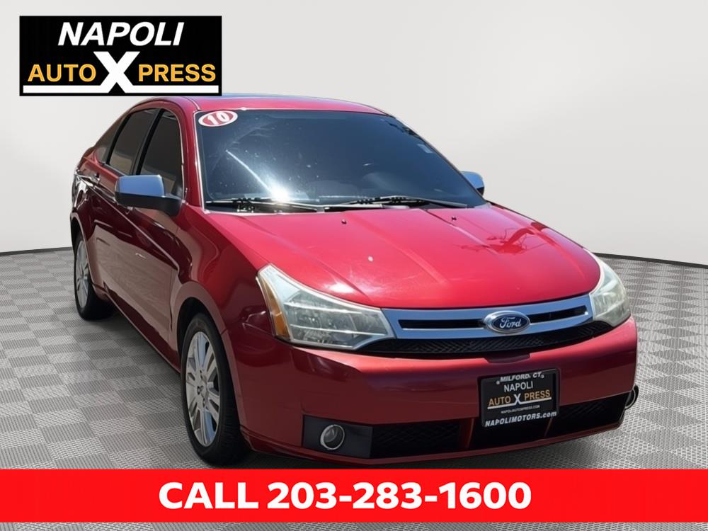 Sangria Red Metallic 2010 Ford Focus SEL Sedan Front-Wheel Drive 5-Speed Manual
