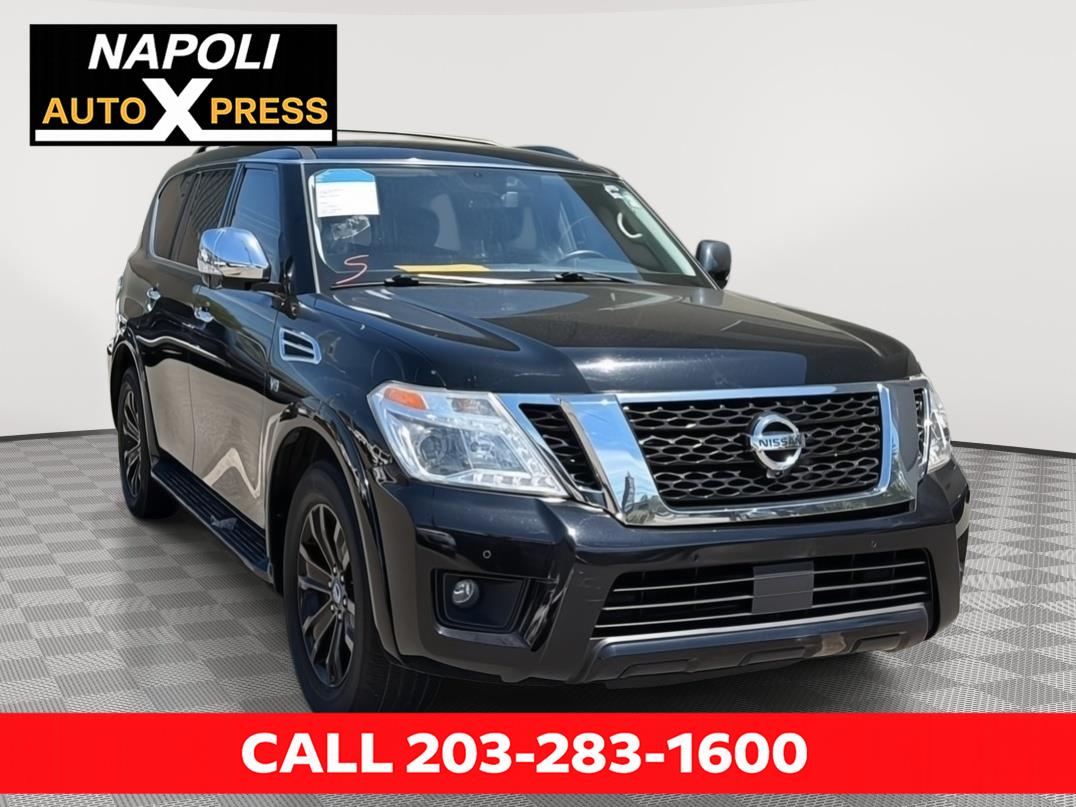 Super Black 2019 Nissan Armada Platinum 4WD SUV / Crossover Four-Wheel Drive Automatic