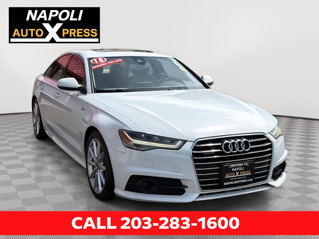 Glacier White Metallic 2018 Audi A6 3.0T quattro Premium Plus Sedan AWD Sedan All-Wheel Drive Automatic