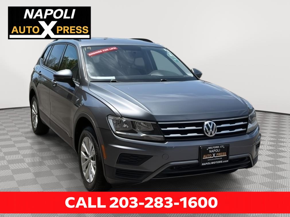 Platinum Gray Metallic 2019 Volkswagen Tiguan S 4Motion SUV / Crossover All-Wheel Drive Automatic