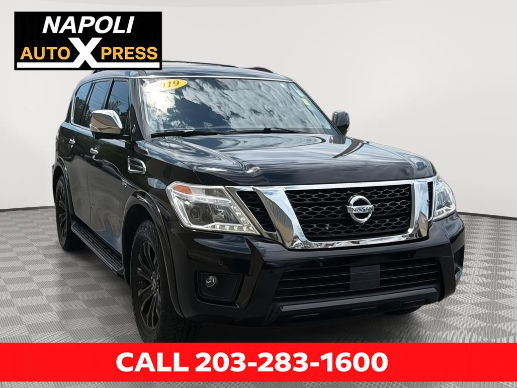 Super Black 2019 Nissan Armada Platinum 4WD SUV / Crossover Four-Wheel Drive Automatic