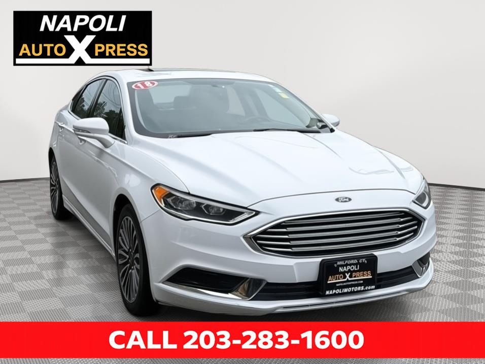 Oxford White 2018 Ford Fusion Sedan All-Wheel Drive 6-Speed Automatic