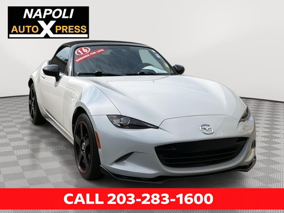 Ceramic Metallic 2016 Mazda MX-5 Miata Convertible Rear-Wheel Drive Manual