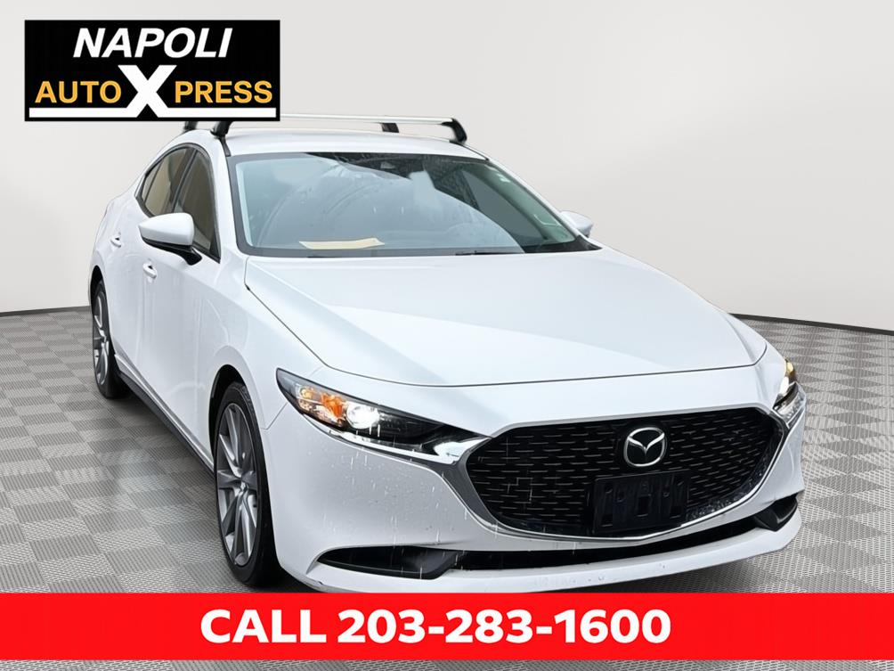 Snowflake White Pearl Mica 2022 Mazda MAZDA3 Sedan Front-Wheel Drive Automatic
