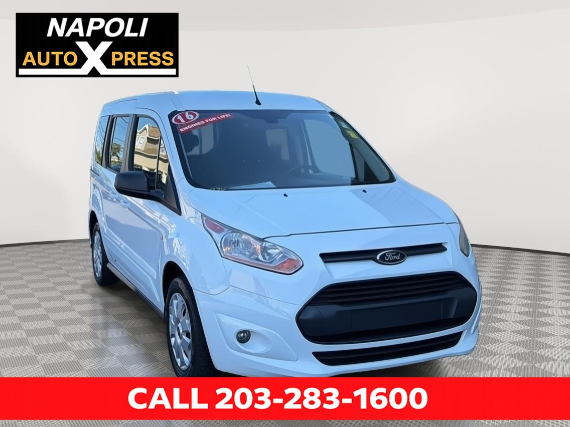 Frozen White 2016 Ford Transit Connect Van Front-Wheel Drive 6-Speed Automatic