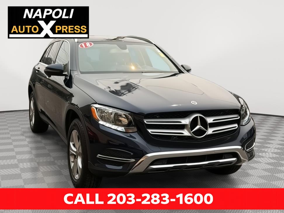 Lunar Blue Metallic 2018 Mercedes-Benz GLC SUV / Crossover All-Wheel Drive Automatic