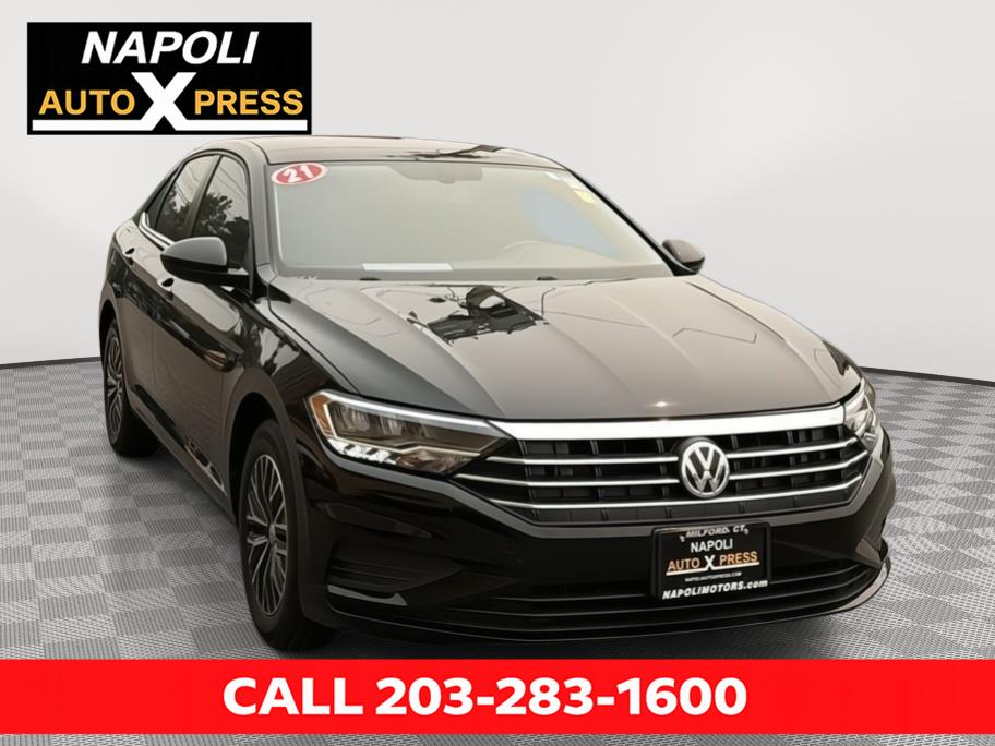 Black Uni 2021 Volkswagen Jetta Sedan Front-Wheel Drive Automatic