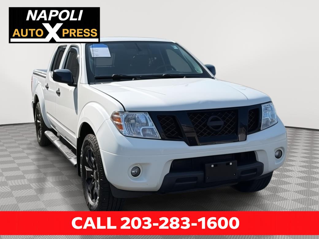 Glacier White 2020 Nissan Frontier Pickup Truck Four-Wheel Drive Automatic