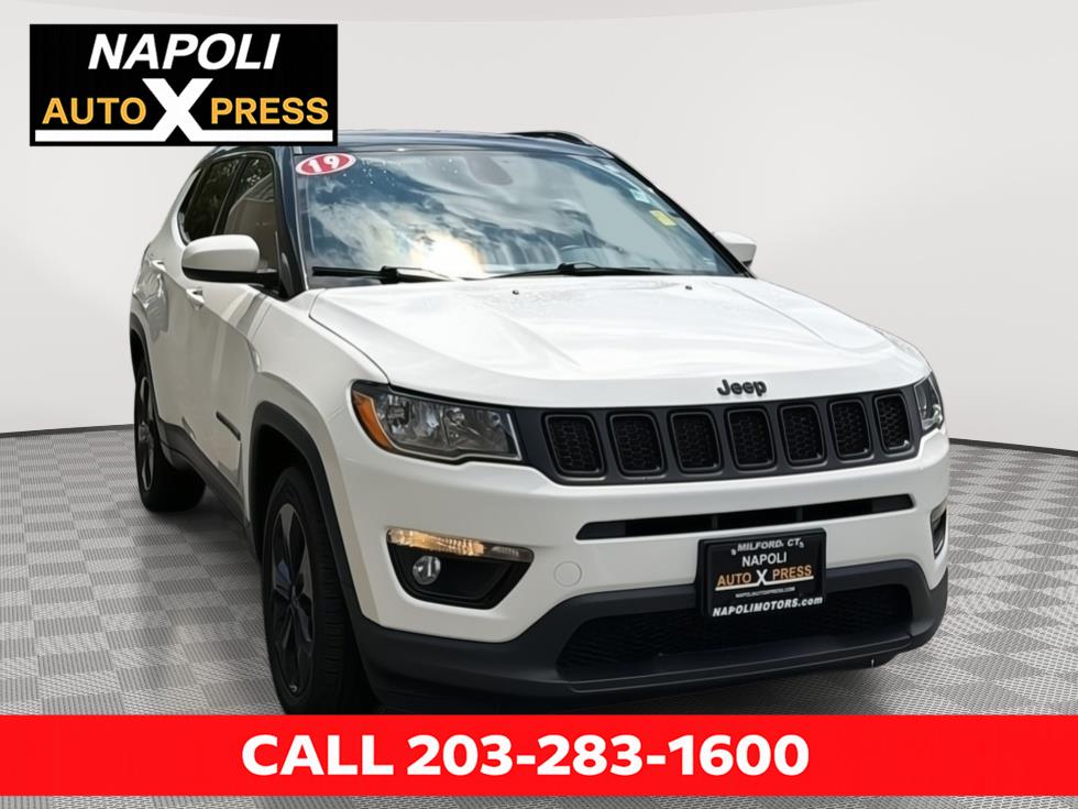 White Clearcoat 2019 Jeep Compass SUV / Crossover Four-Wheel Drive 9-Speed Automatic