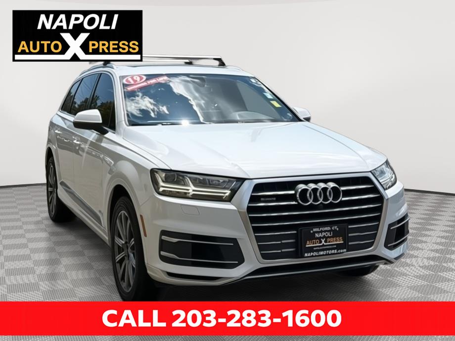 Glacier White Metallic 2019 Audi Q7 SUV / Crossover All-Wheel Drive Automatic